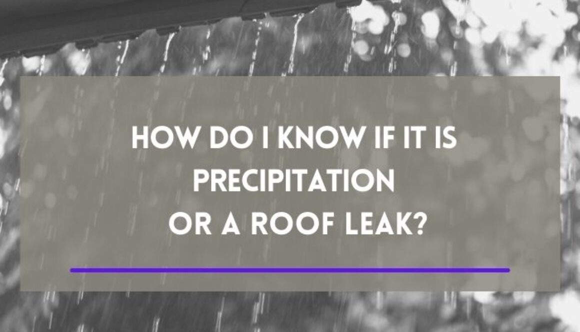 How do I know roof leak or precipitation